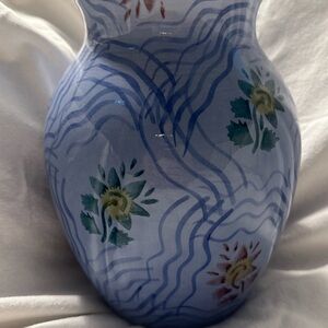 Tiffany & Co. Blue Floral Vase